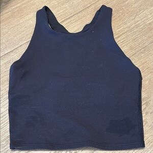 Athleta girl Black Sleeveless Crop Top size s/7